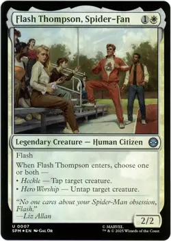 Flash Thompson, Spider-Fan (Foil) - 0007 - Marvel's Spider-Man - MTG - NM/M - Image 1