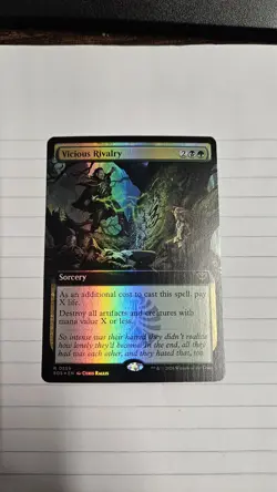 Vicious Rivalry (Extended Art Foil) Rare MTG Secrets of Strixhaven - Image 1