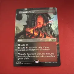Magic: The Gathering Blazemire Verge Duskmourn Foil Rare Land 0329 2024 - Image 1