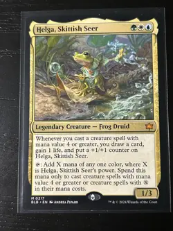 MTG Helga, Skittish Seer Bloomburrow Regular 217 - Image 1