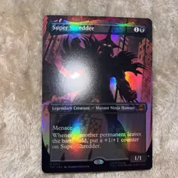 Super Shredder (Borderless) Teenage Mutant Ninja Turtles Foil Rare Very Clean - Image 1