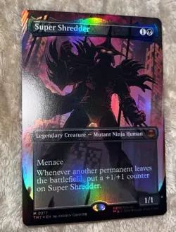 Super Shredder (Borderless) Teenage Mutant Ninja Turtles Foil Rare Very Clean - Image 2