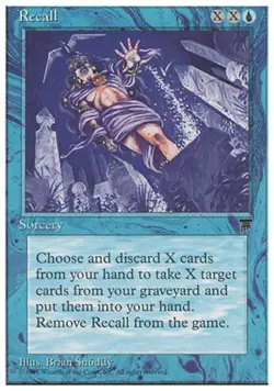 4x MTG Recall, NM-Mint, English Chronicles - Image 1