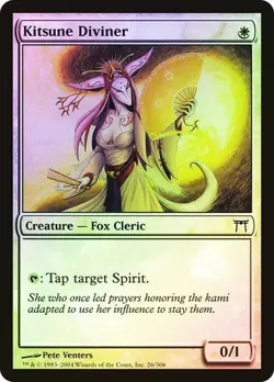 Champions of Kamigawa MTG Foil Kitsune Diviner Magic - Image 1