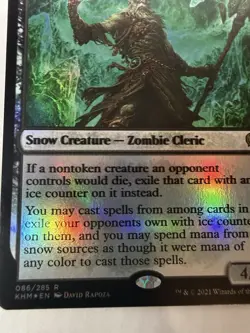 Draugr Necromancer Kaldheim Foil - Near Mint - (Misprint) Double Text Print - Image 3