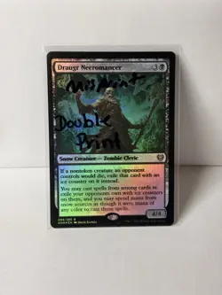 Draugr Necromancer Kaldheim Foil - Near Mint - (Misprint) Double Text Print - Image 4