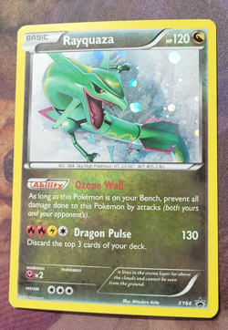 Holo Pokemon Card RAYQUAZA PROMO XY64 rare VGC Mitsuhiro Arita hp 120 - Image 2