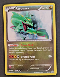 Holo Pokemon Card RAYQUAZA PROMO XY64 rare VGC Mitsuhiro Arita hp 120 - Image 4