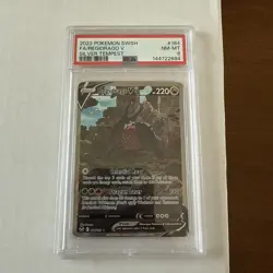 PSA 8 Mint Regidrago V (Alternate Full Art) 184/195 Pokemon Card Silver Tempest - Image 1