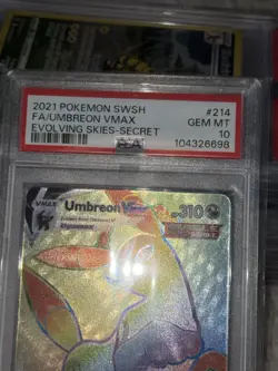 PSA 10 💎 2021 POKEMON SWSH FA/UMBREON VMAX EVOLVING SKIES-SECRET #214 - Image 3