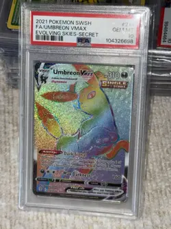 PSA 10 💎 2021 POKEMON SWSH FA/UMBREON VMAX EVOLVING SKIES-SECRET #214 - Image 4