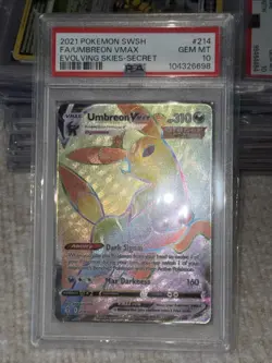 PSA 10 💎 2021 POKEMON SWSH FA/UMBREON VMAX EVOLVING SKIES-SECRET #214 - Image 5