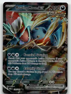 ROARING MOON EX 124/182 DOUBLE RARE PARADOX RIFT POKEMON NEAR MINT - Image 2