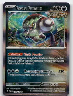 BRUTE BONNET 123/182 HOLO RARE PARADOX RIFT POKEMON NEAR MINT - Image 2