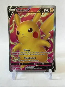 Pokemon Pikachu V Full Art 170/185 Vivid Voltage Near Mint! Ships ASAP! - Image 1