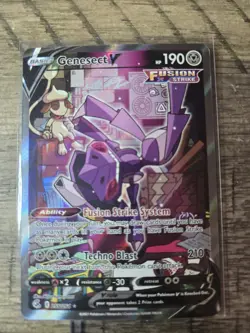 Pokemon Fusion Strike Genesect V Alternate Full Art Ultra Rare 255/264 - Image 1