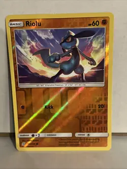 Riolu 116/236 Pokemon Sun & Moon 2019 Unified Minds Unlimited Reverse Holo NM - Image 1