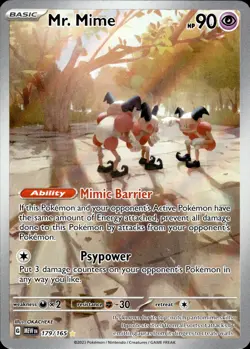 Mr. Mime 179/165 | Illustration Rare | Scarlet & Violet 151 | Pokemon TCG | NM - Image 1