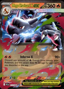 Mega Charizard X ex 013/094 | Double Rare | Phantasmal Flames | Pokemon TCG | NM - Image 1