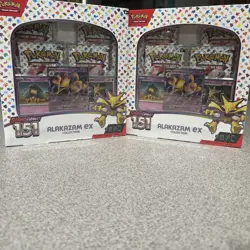 Pokemon TCG Scarlet & Violet 151 Alakazam ex Collection Booster Box New 2 Boxes - Image 1