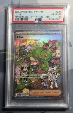 2024 Pokemon PAF EN #236 Clive SIR PSA 10 GEM MINT - Image 1