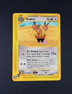 NM- Dodrio Reg. Non-Holo 46/147 Aquapolis Pokemon Card - Image 1