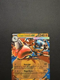 Pokemon TCG Mega Lucario ex 113/217 ME: Ascended Heroes Double Rare Near Mint - Image 3