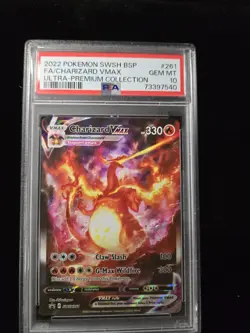 2022 Pokemon Charizard SWSH Vmax Ultra Premium Collection #261 Psa 10 - Image 1