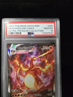 2022 Pokemon Charizard SWSH Vmax Ultra Premium Collection #261 Psa 10 - Image 2