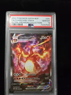 2022 Pokemon Charizard SWSH Vmax Ultra Premium Collection #261 Psa 10 - Image 3