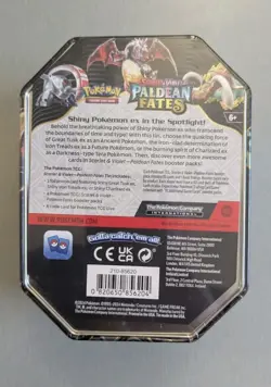 POKEMON Scarlet & Violet - Paldean Fates - Great Tusk EX Tin - NEW SEALED - Image 3