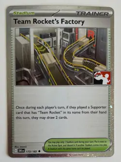 Team Rocket's Factory 173/182 Pokemon TCG Destined Rivals Prize Pack Holo NM - Image 1