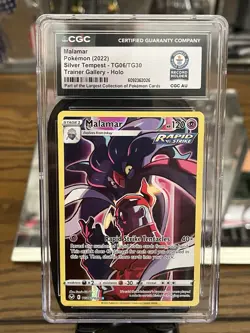 WORLD RECORD HOLDER Pokemon Malamar TG06 Holo Silver Tempest CGC Trainer Gallery - Image 3