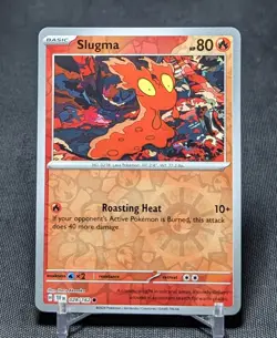 Slugma Common Reverse Holo Fire Temporal Forces Pokemon TCG Card 028/162 - Image 1
