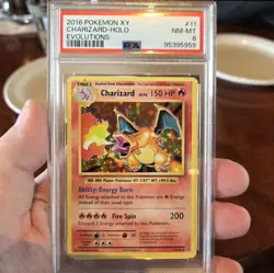 CHARIZARD 2016 POKEMON XY EVOLUTIONS 11/108 HOLO PSA 8 - Image 1