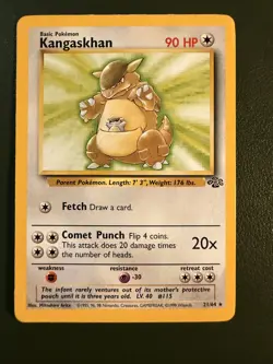 Pokemon TCG Kangaskhan 21/64 Jungle WOTC MP - Image 1