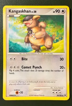 Pokemon TCG Kangaskhan 38/100 Majestic Dawn DP5 LP - Image 1