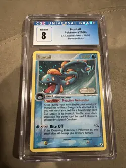 Pokemon EX Legend Maker Huntail Reverse Holo CGC 8 - Image 1