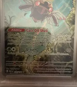 2025 Pokemon Ninjask 137/132 Me01: Mega Evolution Illustration Rare Holo PSA 10 - Image 2