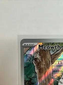 Pokemon Meowth 106/094 - Phantasmal Flames - English IR (illustration Rare) NM - Image 2