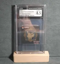 Eevee 2023 Pokemon Popping Candy Koreon 24K Gold Plating Sticker CGC 8.5 - Image 1