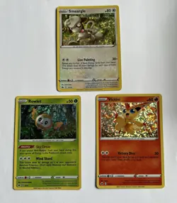 2022 McDonald’s Promos Rowlet, Victini, Smeargle- MP-HP Pokemon - Image 1