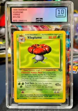 1999 Pokemon Vileplume 31/64 Jungle Regular Vintage Rare PRISTINE 10 MPE GRADED - Image 1