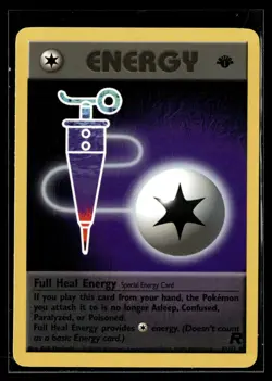 Pokemon TCG 1ST EDITION Team Rocket #81/82 Full Heal Energy HP - Image 1