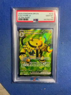 2025 POKEMON DRI EN-DESTINED RIVALS ULTRA RARE #212 ELECTIVIRE EX PSA 10 - Image 1