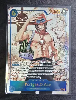 NM Portgas.D.Ace OP13-119 Alternate Art One Piece Card Game English - Image 1
