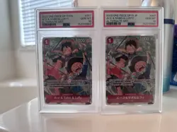 2025 One Piece English OP13 ACE & SABO & LUFFY Alternate Art PSA 10 EN and JP - Image 2