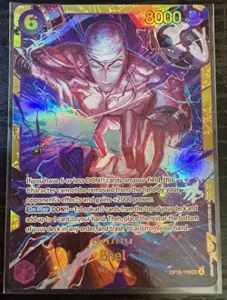 ENEL OP15-118 SEC ALTERNATE ART One Piece TCG Adventure on Kami’s Island NM - Image 1