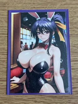 High School dxd Akeno Himejima Sexy Bunny Girl Waifu Doujin Goddess NM Card - Image 2