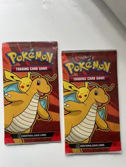 2 x Pokemon 2025 Dragons McDonalds Promo Sealed Booster Card Pack (8 cards) - Image 1